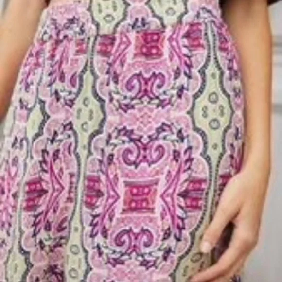 NWT Anthropologie Clara Velvet Trimmed Pajama Bottoms Small - Picture 2 of 3